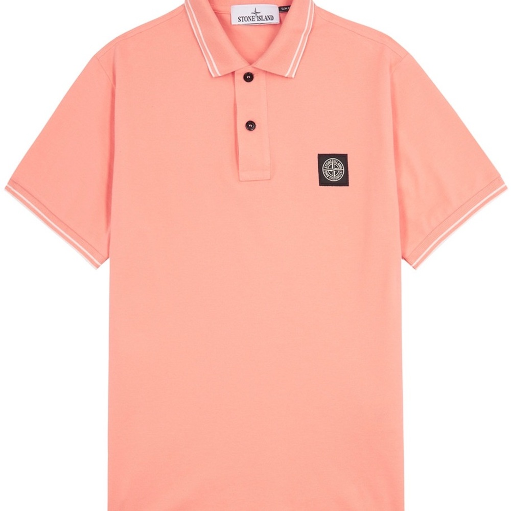 Stone Island Peach Polo Shirt 100% Authentic